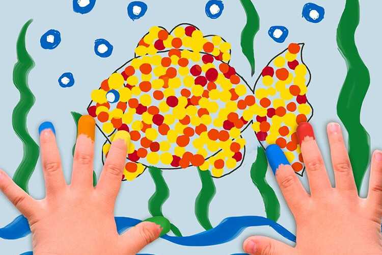 Направьте желание рисовать ребенка в правильное русло Покажите своему малышу, что с помощью пальчиков можно нарисовать красивый спелый ананас