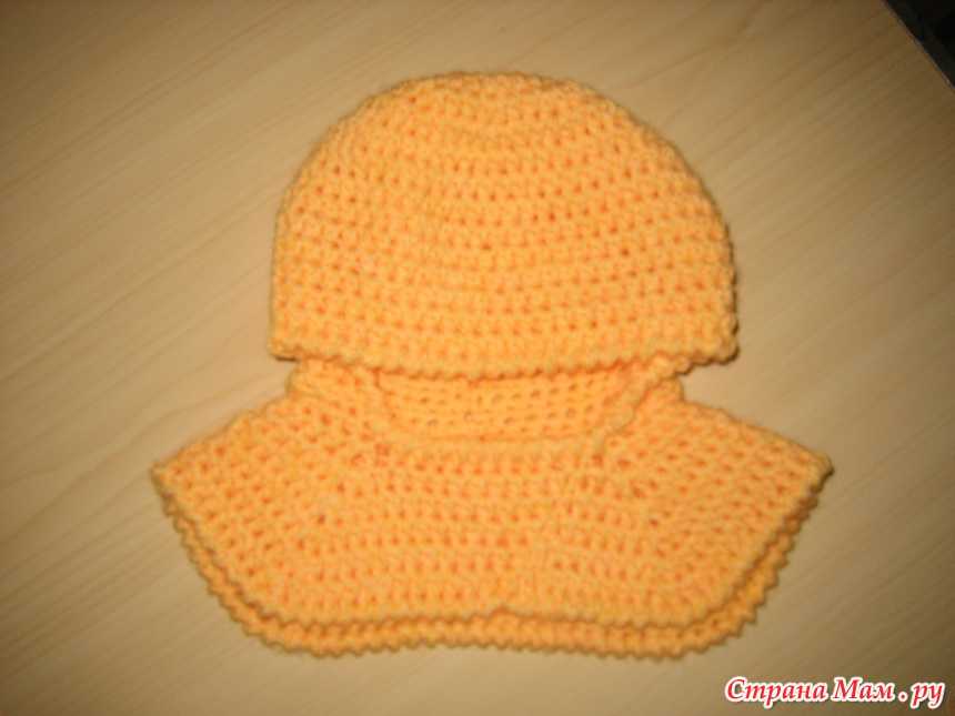 Мк: шапка-шлем с подкладом крючком (другой вариант) - вязание для детей - страна мам