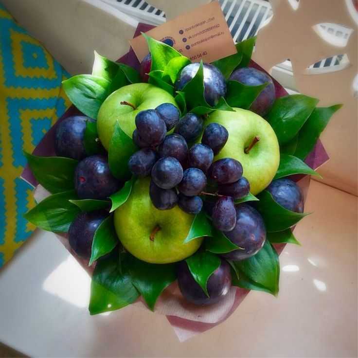 Букет из фруктов своими руками - пошаговое фото для начинающих -