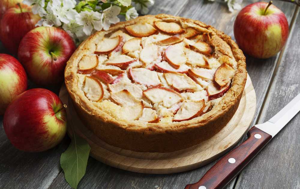Классическая пышная шарлотка с яблоками в духовке - 10 простых пошаговых рецептов