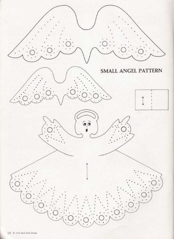Ангелы из бумаги по шаблону своими руками: рождественский сувенир по трафарету и выкройке
