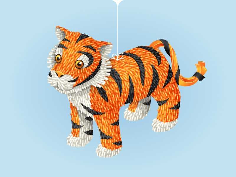Тигр своими руками: пошагово, из разных материалов | праздник для всех