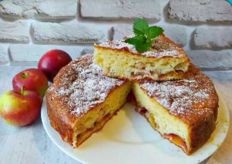 Пирог на кефире с яблоками – 9 рецептов яблочного пирога