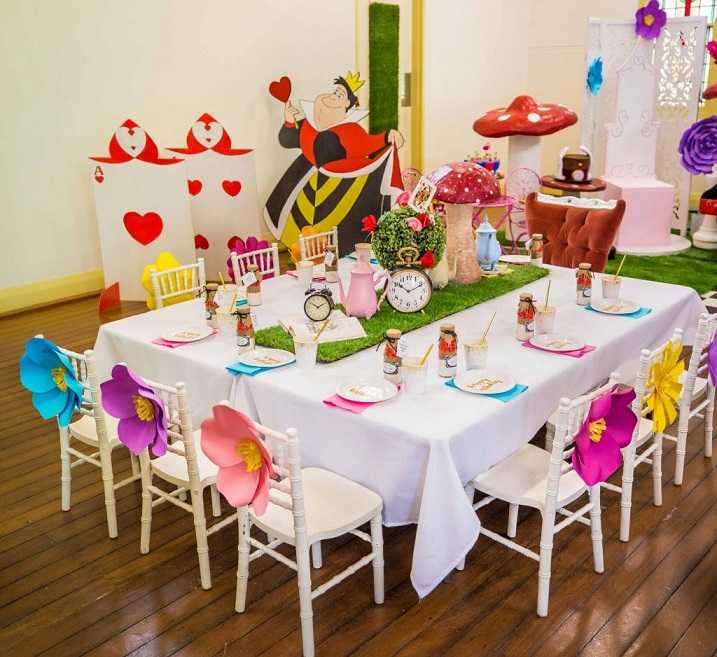 Топ идей, как красиво украсить на детский день рождения стол и блюда