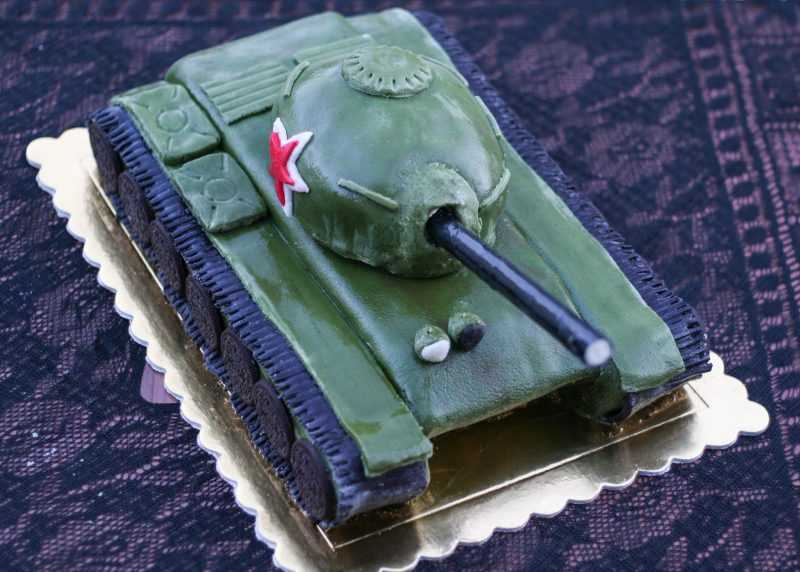Торт «танк»: мастер-класс. десерт для настоящих мужчин