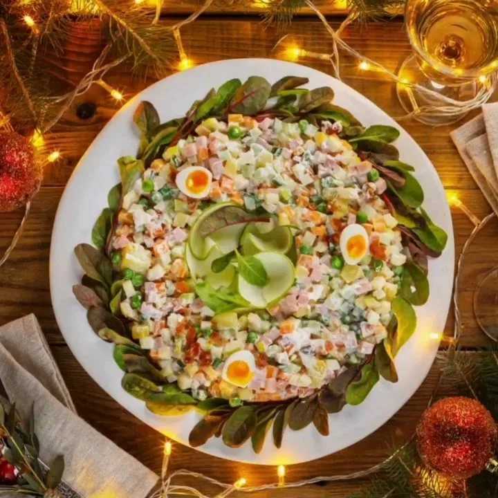 Как сделать салат оливье — пошаговый рецепт настоящего оливье с мясом к новогоднему столу. вариации приготовления салата. 90 фото вариантов, как украсить салат перед подачей на стол