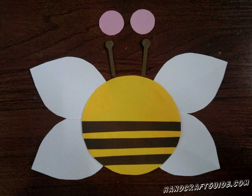 Поделка пчелка из цветной бумаги своими руками (20 фото): пошаговая инструкция от а до я для детей 4-8 лет