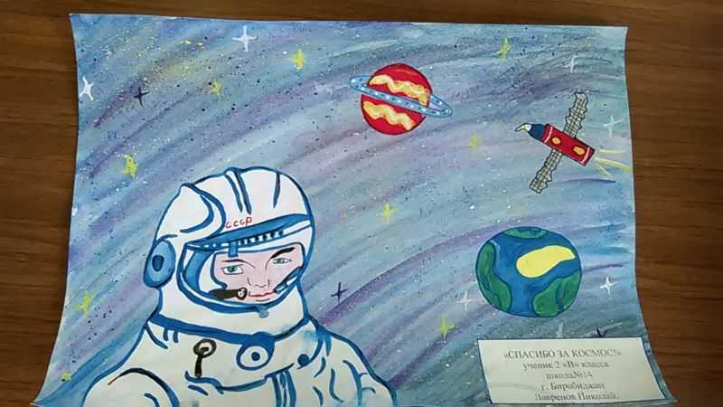 Как сделать рисунки ко дню космонавтики — для детей и подростков