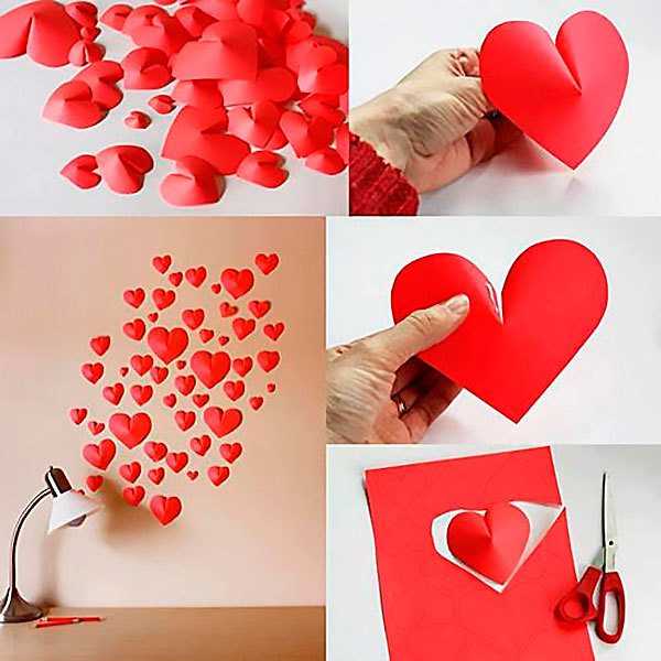 Как сделать валентинку своими руками Валентинка из бумаги для любимого человека Мастер-класс с пошаговым фото