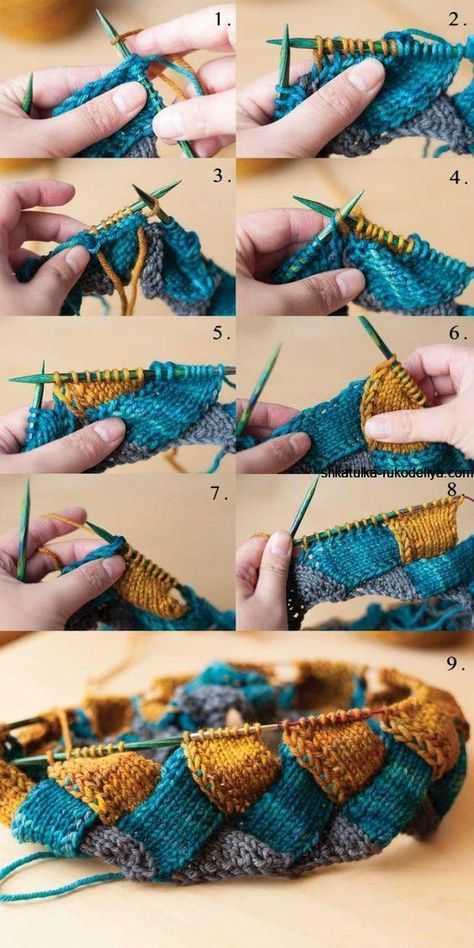 Энтерлак: техника вязания крючком пошагово