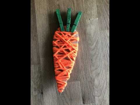 Морковка на голову из картона. как сделать морковку из бумаги