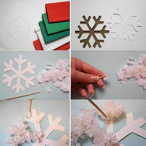 Объемные снежинки из бумаги (схемы и шаблоны для вырезания)