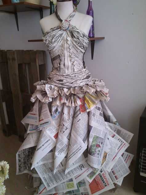 Как сделать платье из газет. платье из газет своими руками: поэтапный мастер-класс с фото. инструкция по изготовлению