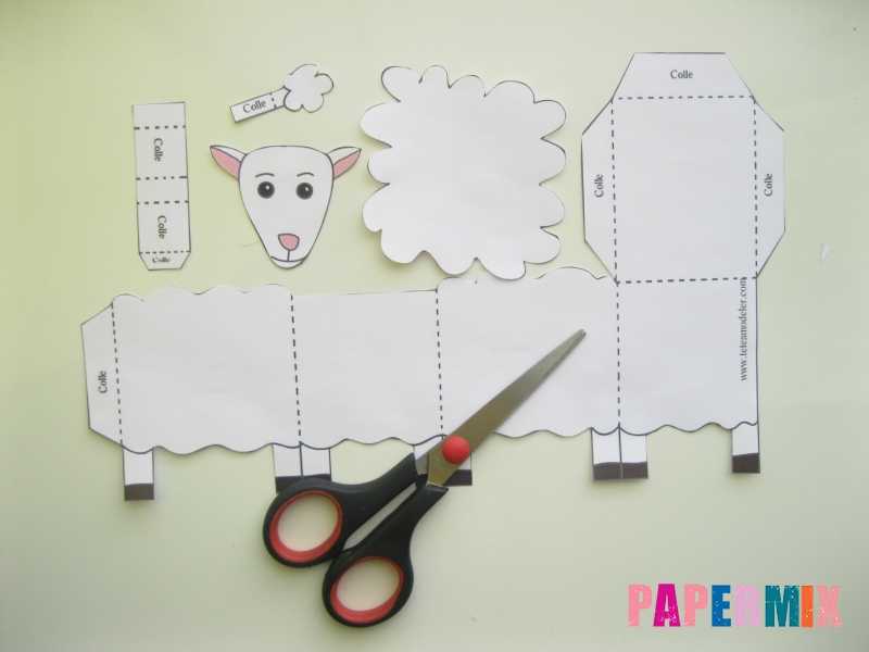 Как сделать из бумаги овцу: овечки из майнкрафта в 3д своими руками, объемная овечка оригами, аппликация из цветной бумаги с шаблонами для вырезания, квиллинг чикибамбони