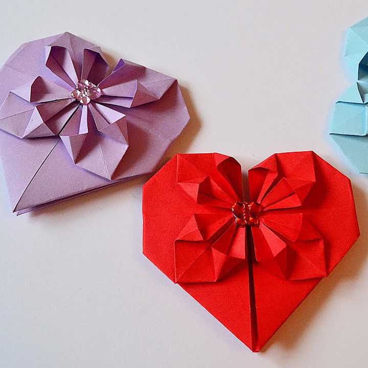 Сердце из бумаги оригами — как сделать в технике оригами разные типы сердец и валентинок (95 фото идей)