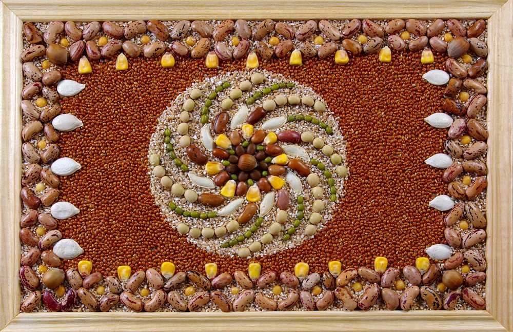 Картина из крупы и семян своими руками: мастер-класс :: syl.ru