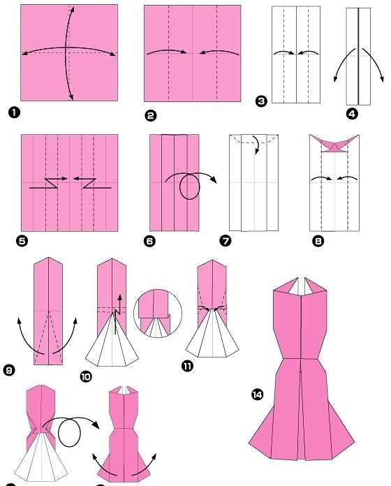 Платье из бумаги для девочки своими руками с инструкцией