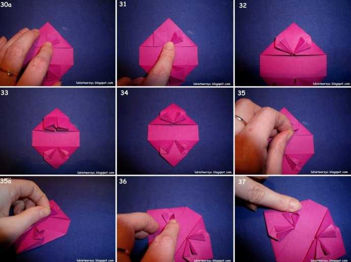 Сердце из бумаги: оригами своими руками
