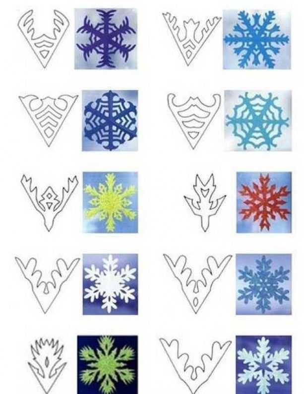Снежинки из бумаги: схемы для вырезания (10 мастер-классов с фото)