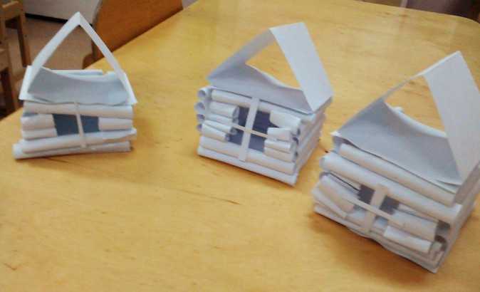 Как сделать домик из картона для детей своими руками