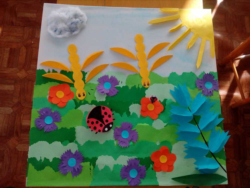 Аппликация цветы - 79 фото идей для детей подготовительной, средней и старшей группы по шаблонам из цветной бумаги