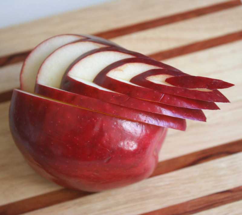Как красиво нарезать яблоко пошагово