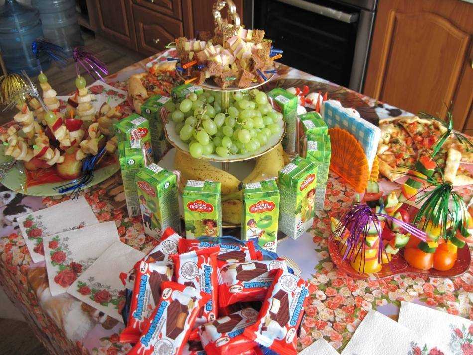 Как украсить стол на день рождения ребенка: идей, советы, фото