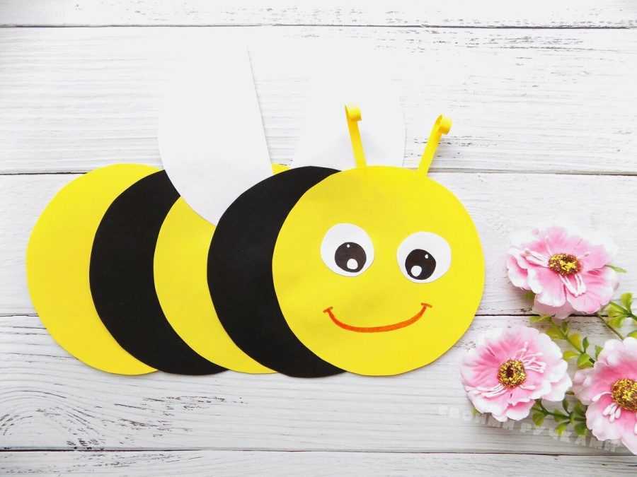 Поделка пчелка из цветной бумаги своими руками (20 фото): пошаговая инструкция от а до я для детей 4-8 лет