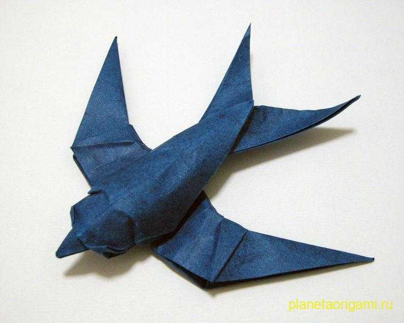 Сделать ласточку из бумаги. поделка ласточка из бумаги, изготовленная в технике оригами