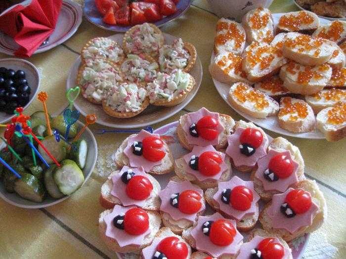 Детское меню на день рождения ребенка.  идеи блюд для детского праздничного стола, самые простые и вкусные рецепты с фото
