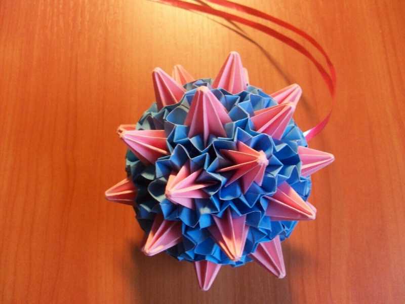 Кусудама – бумажный цветочный шар. мастер-класс с пошаговым фото