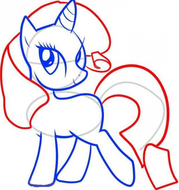 Как нарисовать пони (my little pony) карандашом? простая инструкция со схемами и секретами