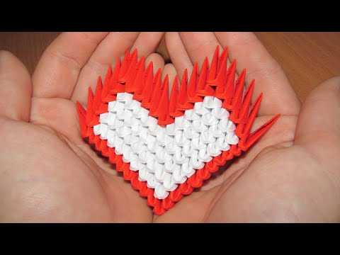 Сердце из бумаги оригами - изготовления бумажного сердца и советы как сделать поделку (165 фото)