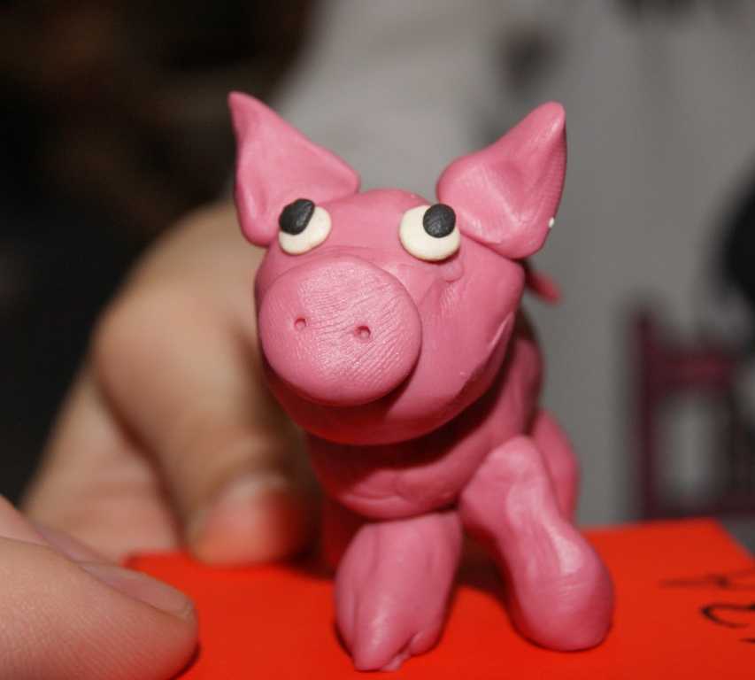 Свинья из пластилина пошагово: как сделать поросенка из пластилина