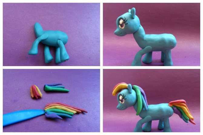 Как сделать пони из "дружба это чудо" из пластилина: поделка из май литл пони поэтапно