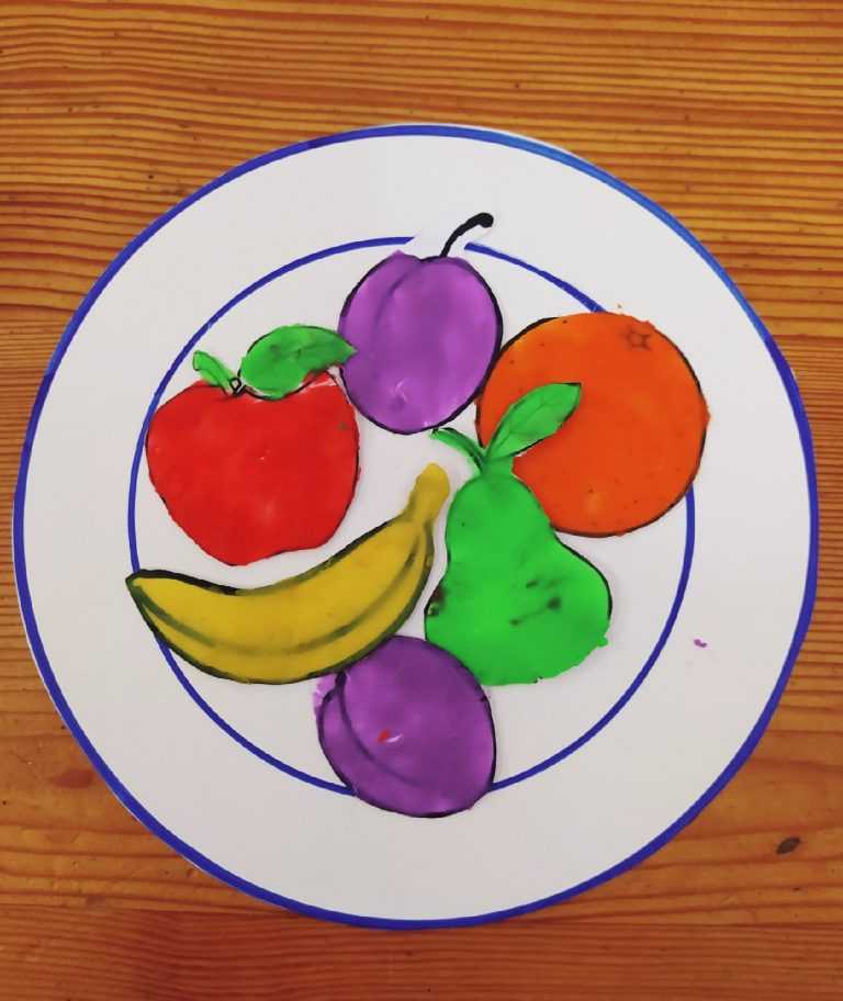Аппликация фрукты: фото шаблонов для детей. мастер-класс, как сделать плоскую и объемную аппликацию своими руками