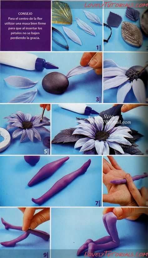 Изготовление цветов из мастики для торта своими руками