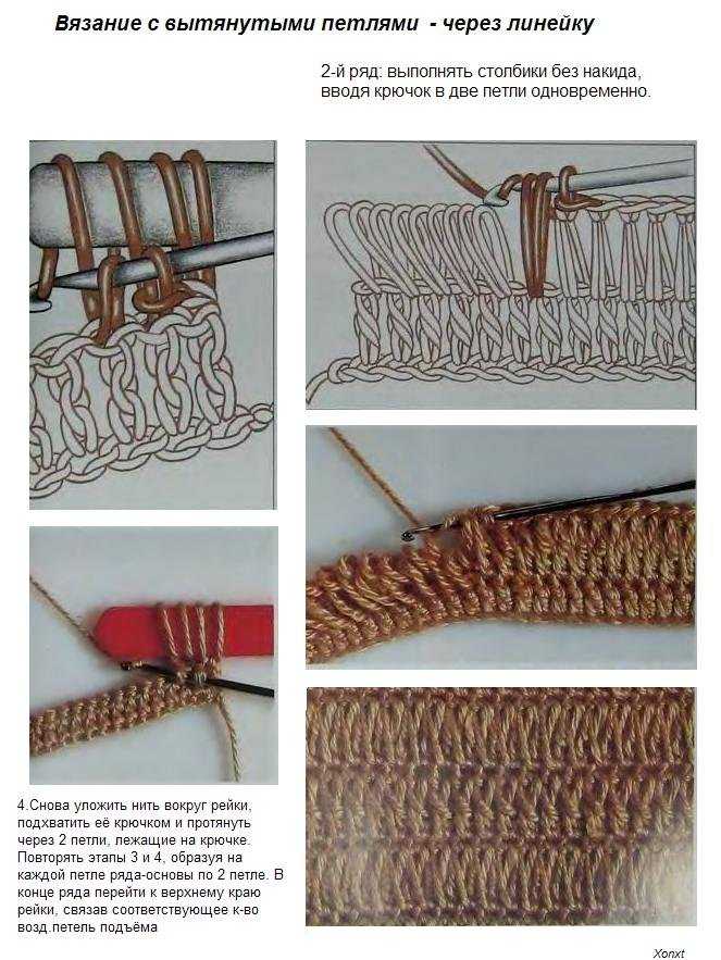 Как вязать вытянутые петли (под мех) - вязание - страна мам