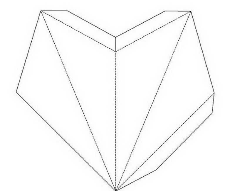 Пошаговая схема сборки пятиконечной звезды из бумаги