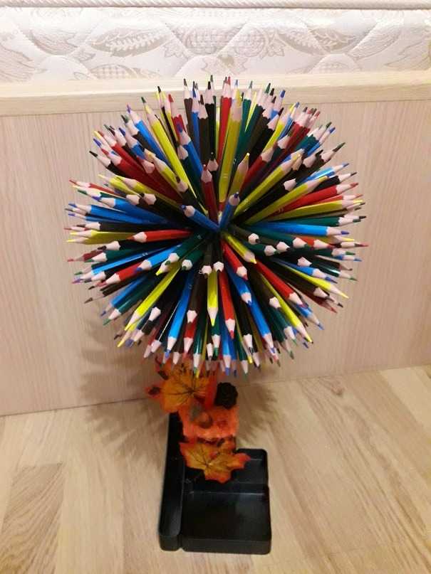 Шаблон карандаша из бумаги – мастер-класс «объемный карандаш из цветного картона»