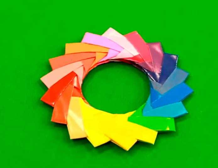 Радуга из бумаги: объемная поделка пошагово. весенние поделки: цветы и радуга как сделать радугу своими руками из бумаги