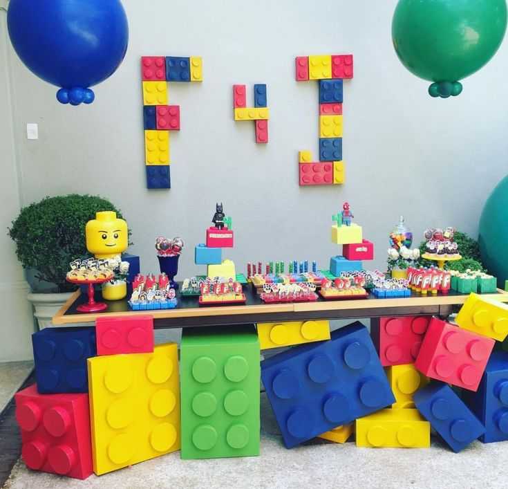 Детский день рождения в стиле лего