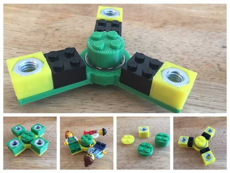 Как сделать спиннер из lego