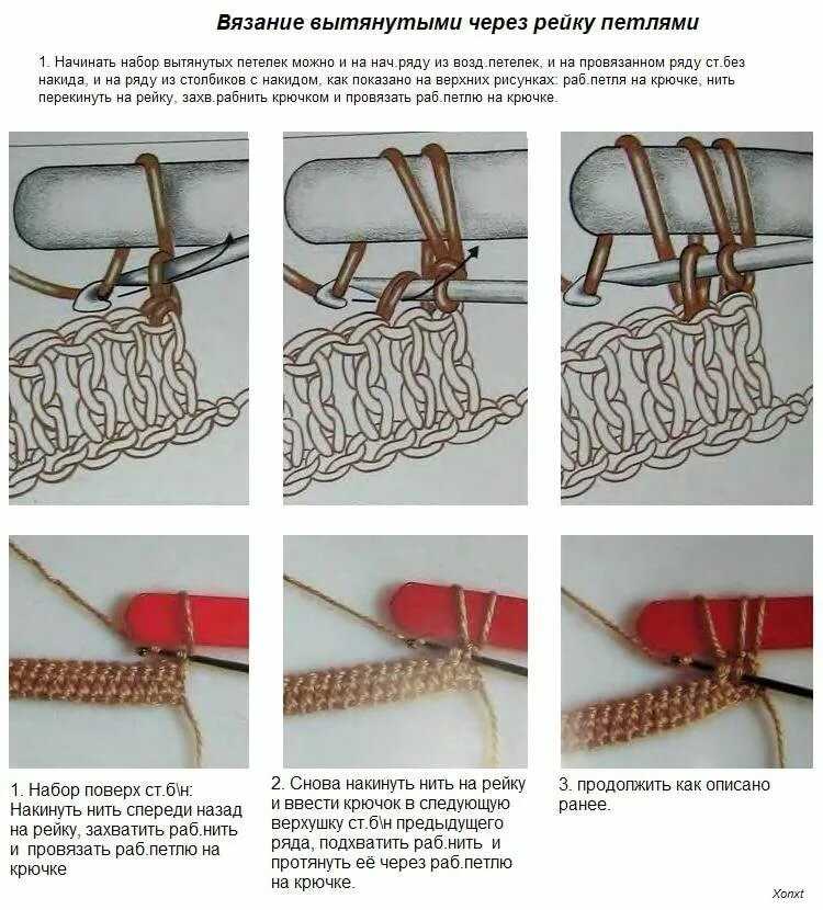 Рельефные столбики крючком: пошаговые мк по вязанию с узорами, фото и видео