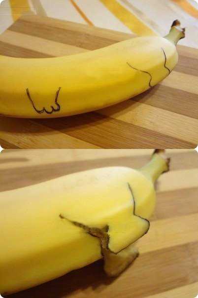 Как сделать поделку из банана