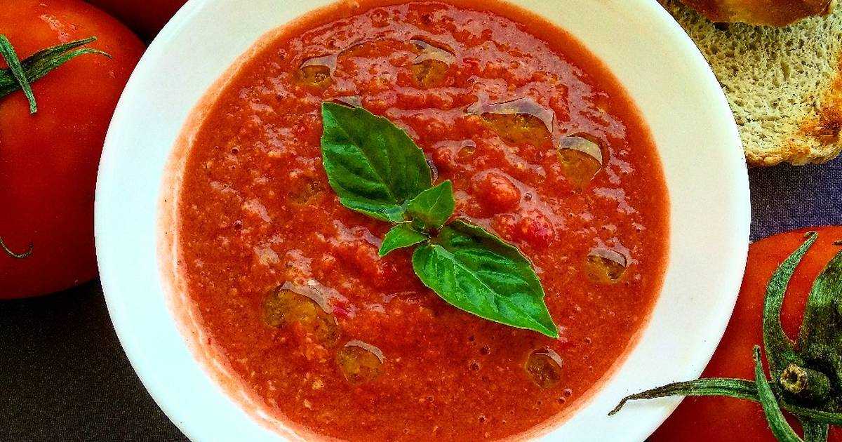 Холодный суп гаспачо — классический рецепт в домашних условиях