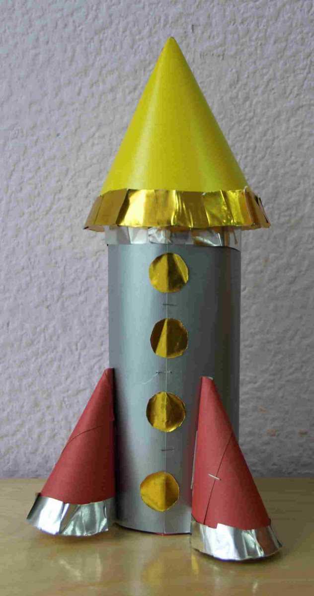 Ракета из бумаги (оригами) - 2 варианта - коробочка идей и мастер-классов