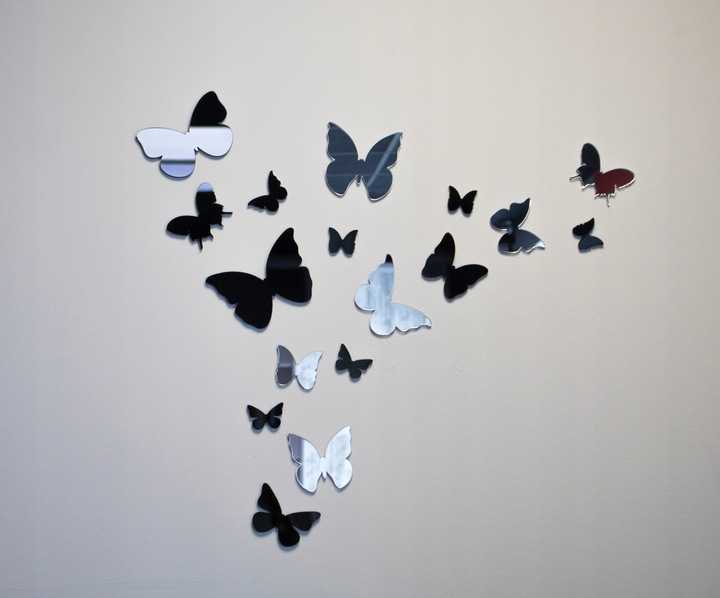 Бабочки своими руками из бумаги на стену - трафареты, инструкция, оформление