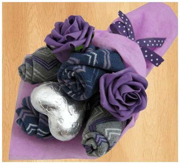 Букеты из трусов и носков — необычные подарки к мужскому празднику