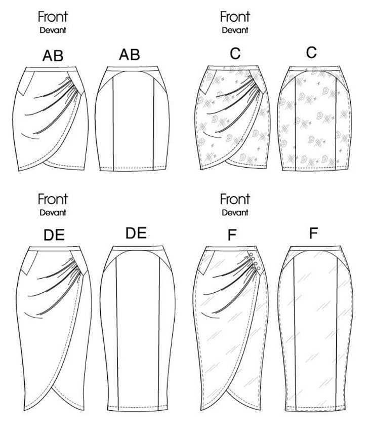 Схема как сшить юбку